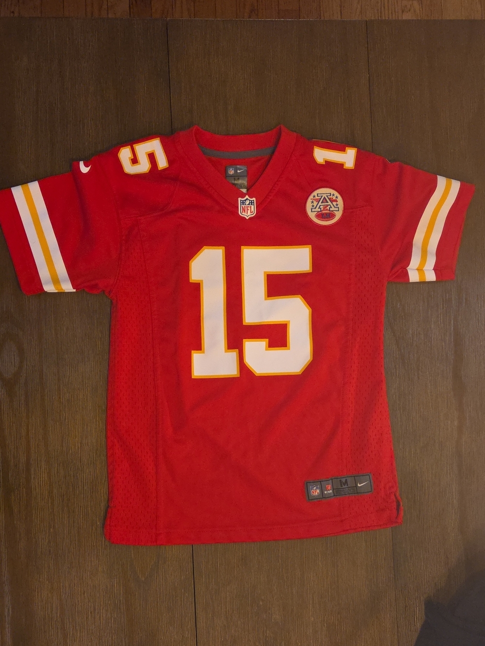 Kansas City Chiefs Nike Red Kids Sz Medium Football Jersey #15 Mahomes